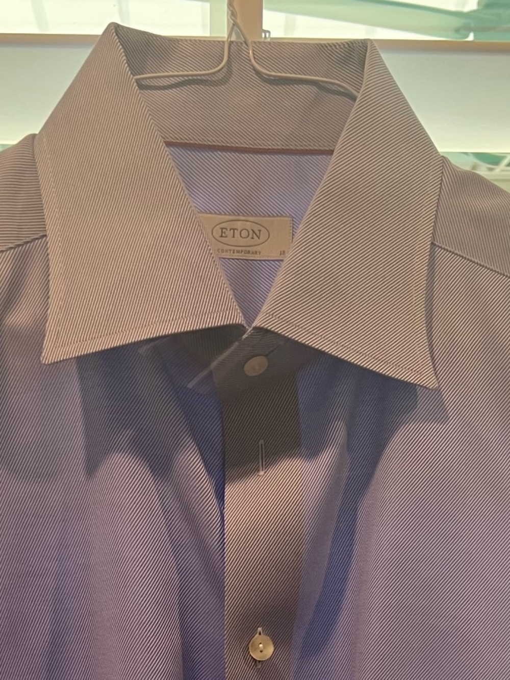 Men's Eton Oxford Blue Dress Shirt w/French Cuffs